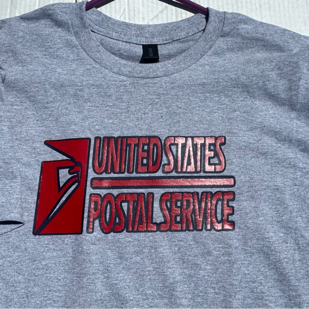 Gildan Gray USPS Logo Tee